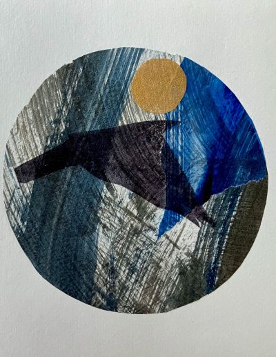 Jacqueline Quinn, Jacqueline Quinn, 'Emerge', 15x15cms, Monoprint, Chine Colle & Lino Print on Paper