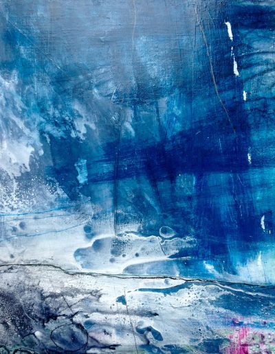 Jacqueline Quinn, 'Holy Isle', 30x30cms, Acrylic on Board
