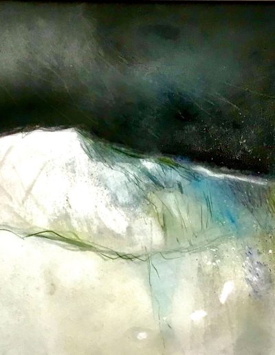 Jacqueline Quinn, 'Night Storm', 30x30cms, Watercolour & Mixed Media
