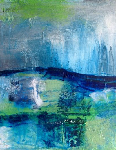 Jacqueline Quinn, 'The Sound of Blue', 30x30cms, Acrylic on Board